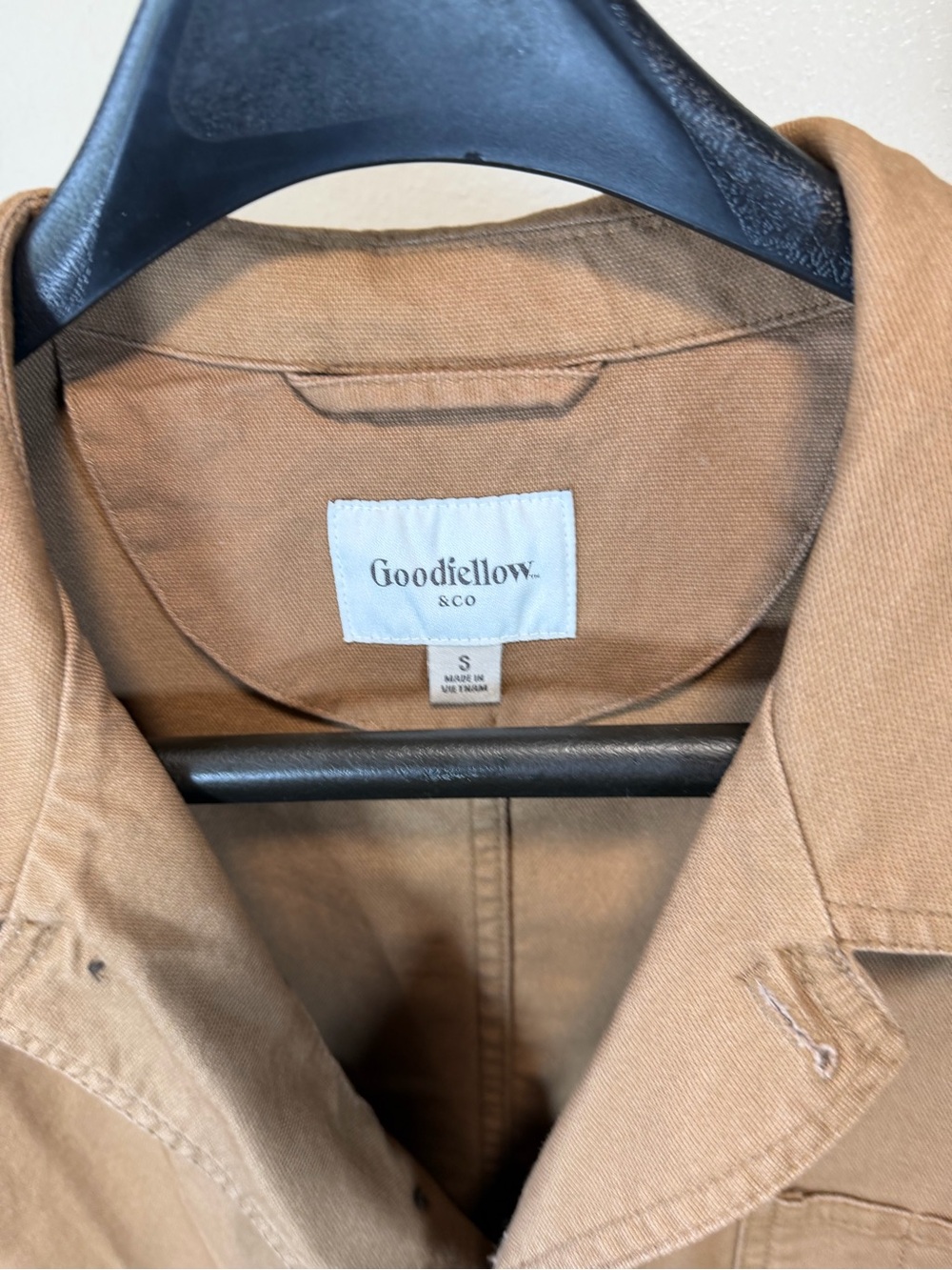 Goodfellow & Co Men's canvas Utility Blazer Sport Coat Brown Size Small - Picture 2 of 5